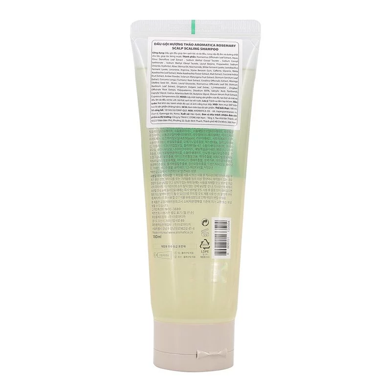 Dầu gội Aromatica hương thảo ngăn rụng tóc 180ml