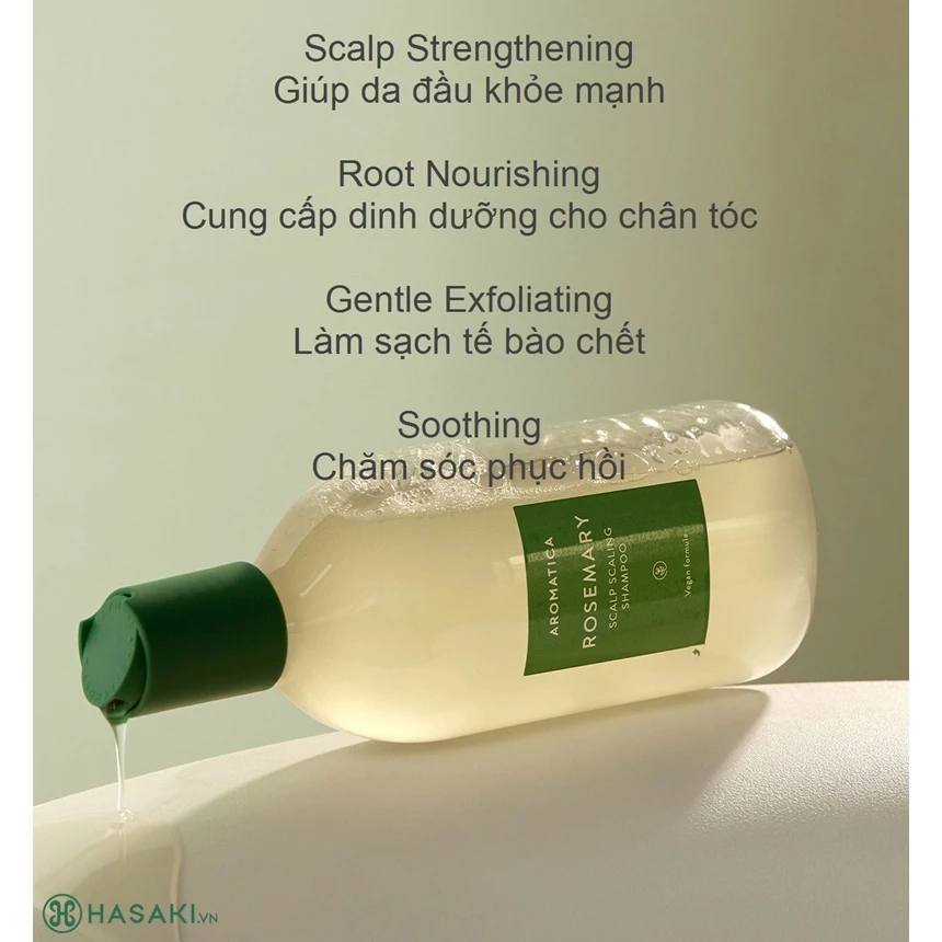 Dầu gội Aromatica hương thảo ngăn rụng tóc 400ml