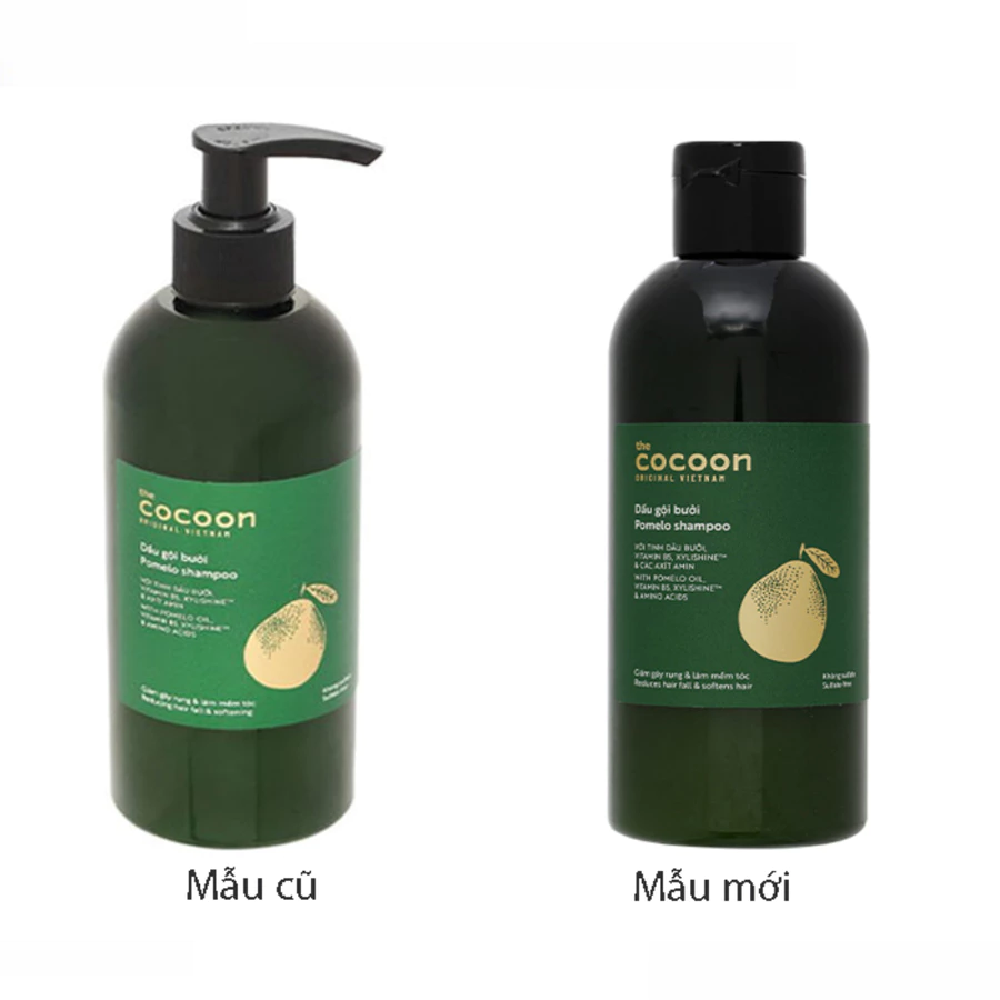 Dầu gội Bưởi Cocoon giảm rụng & kích thích mọc tóc 310ml/500ml/túi refill 500ml