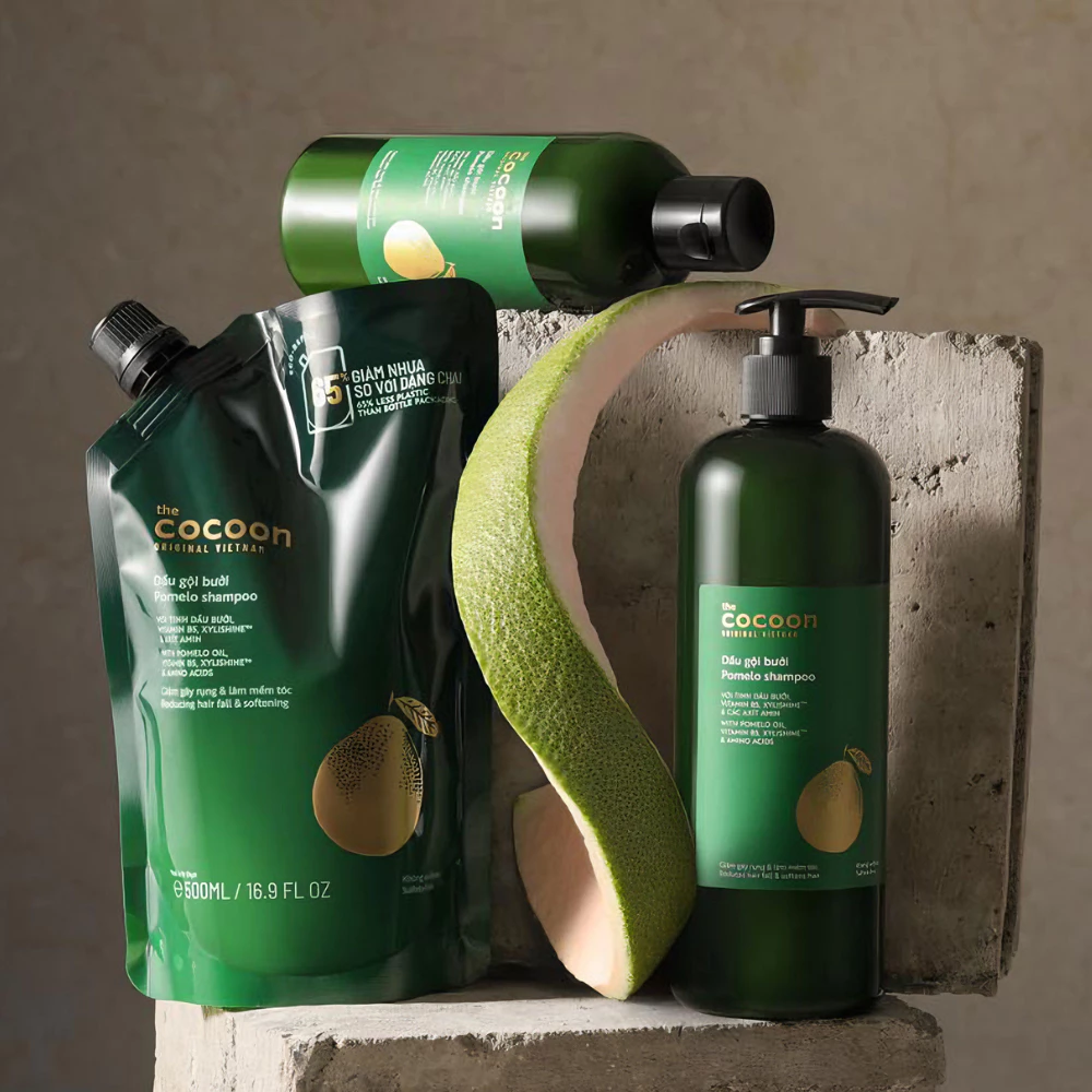 Dầu gội Bưởi Cocoon giảm rụng & kích thích mọc tóc 310ml/500ml/túi refill 500ml