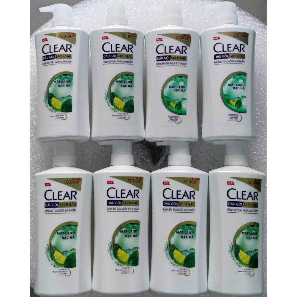 Dầu gội Clear sạch gàu mát lạnh Bạc Hà 630g