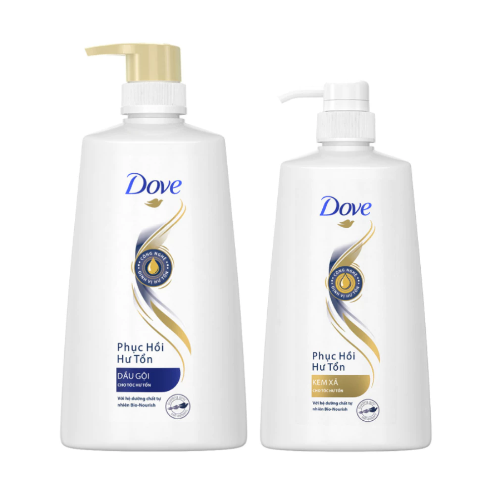 Dầu gội Dove hỗ trợ phục hồi tóc hư tổn 640g/880g