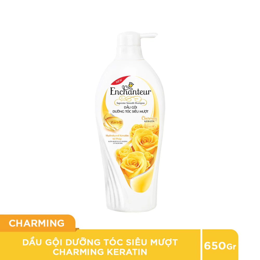 Dầu gội Enchanteur dưỡng tóc siêu mượt Charming 650g