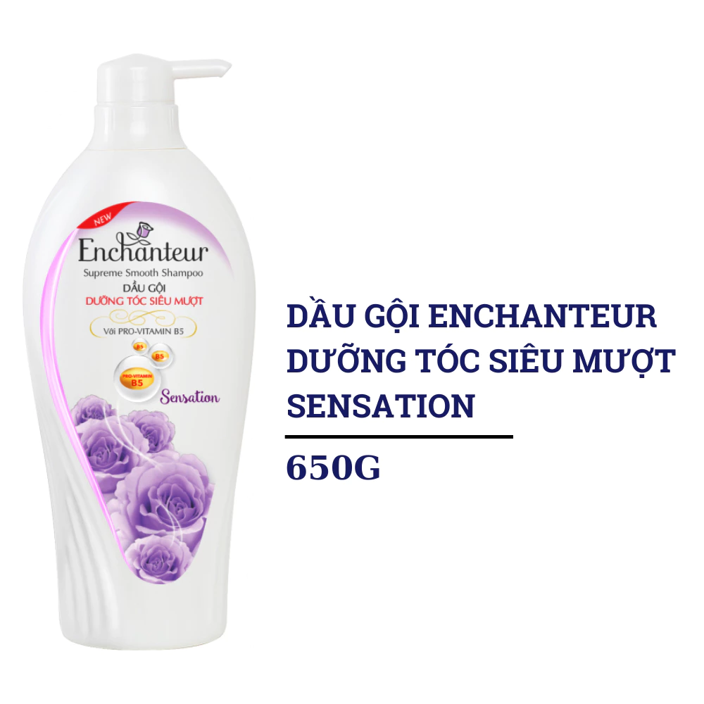 Dầu gội Enchanteur dưỡng tóc siêu mượt Sensation 650g