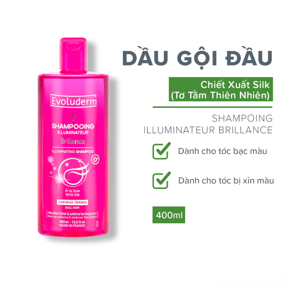 Dầu gội Evoluderm cho tóc xỉn màu 400ml