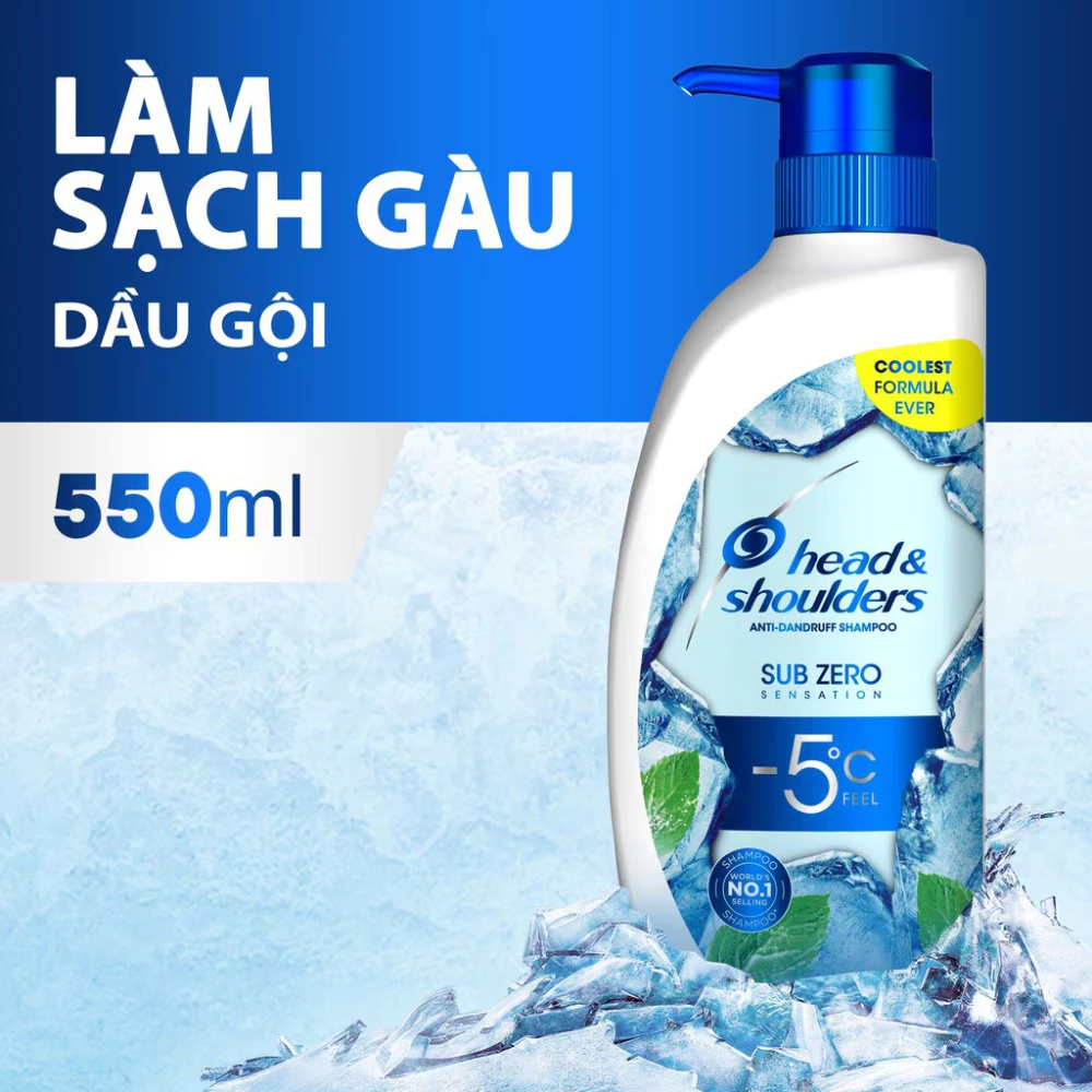 Dầu gội Head & Shoulders băng lạnh sạch gàu 550ml