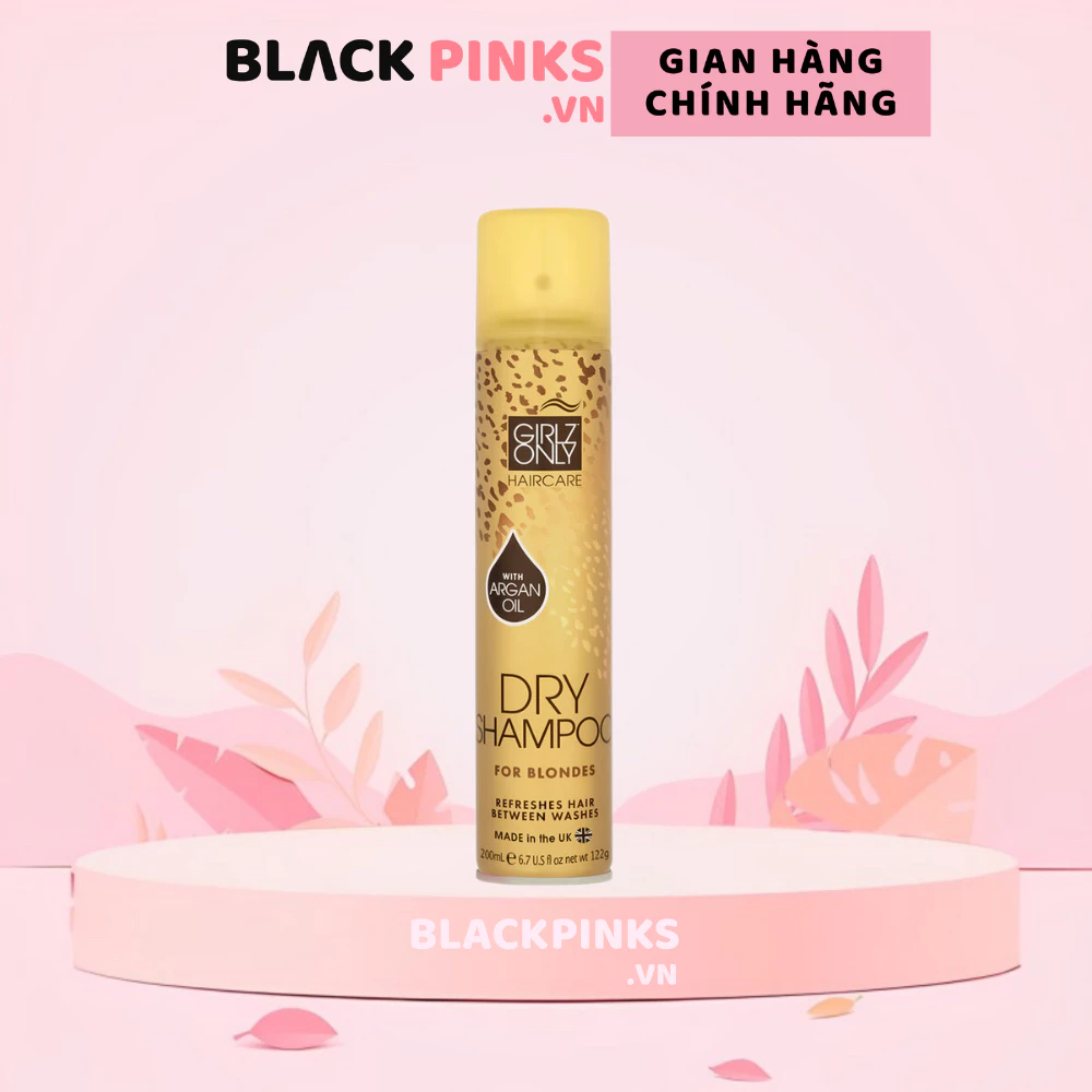 Dầu gội khô GIRLZ ONLY hương cam quýt/trái cây/tóc bồng bềnh/tóc bết rối/làm sạch tóc/cho tóc sáng màu/tối màu 200ml