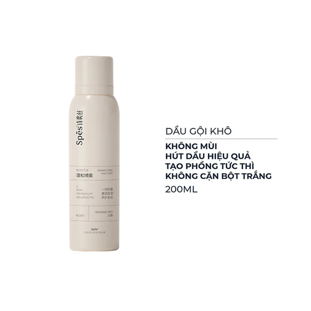 Dầu gội khô Spes không mùi 200ml