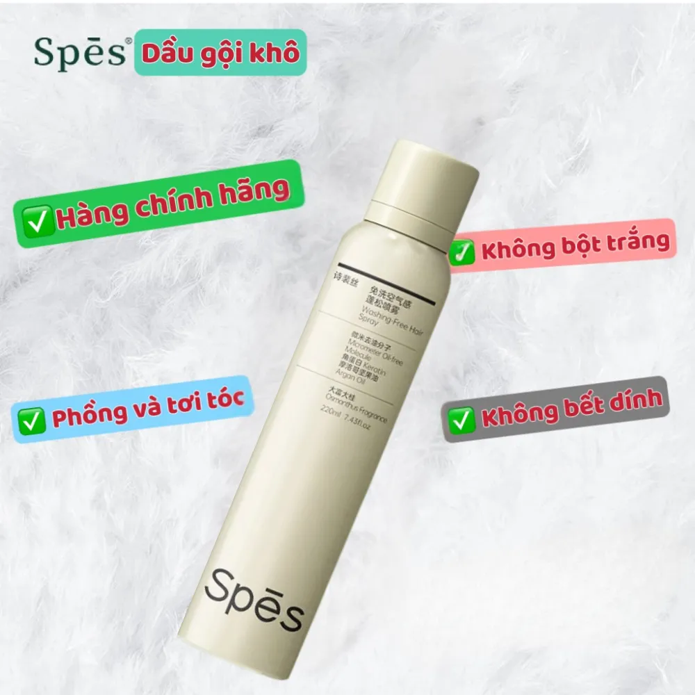 Dầu gội khô Spes quế Cinnamon 220ml