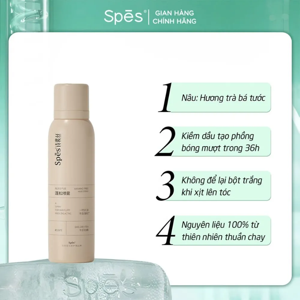 Dầu gội khô Spes trà Bá Tước 150ml