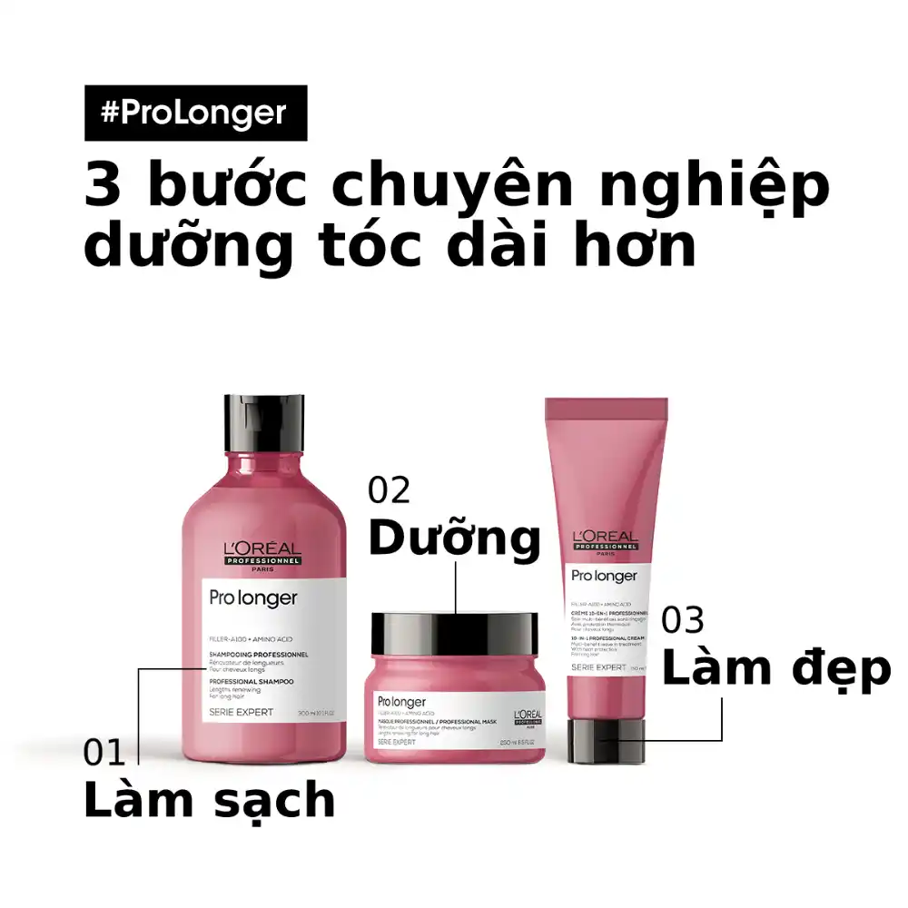 Dầu gội L'Oréal Professionnel làm dài, giảm gãy rụng 300ml