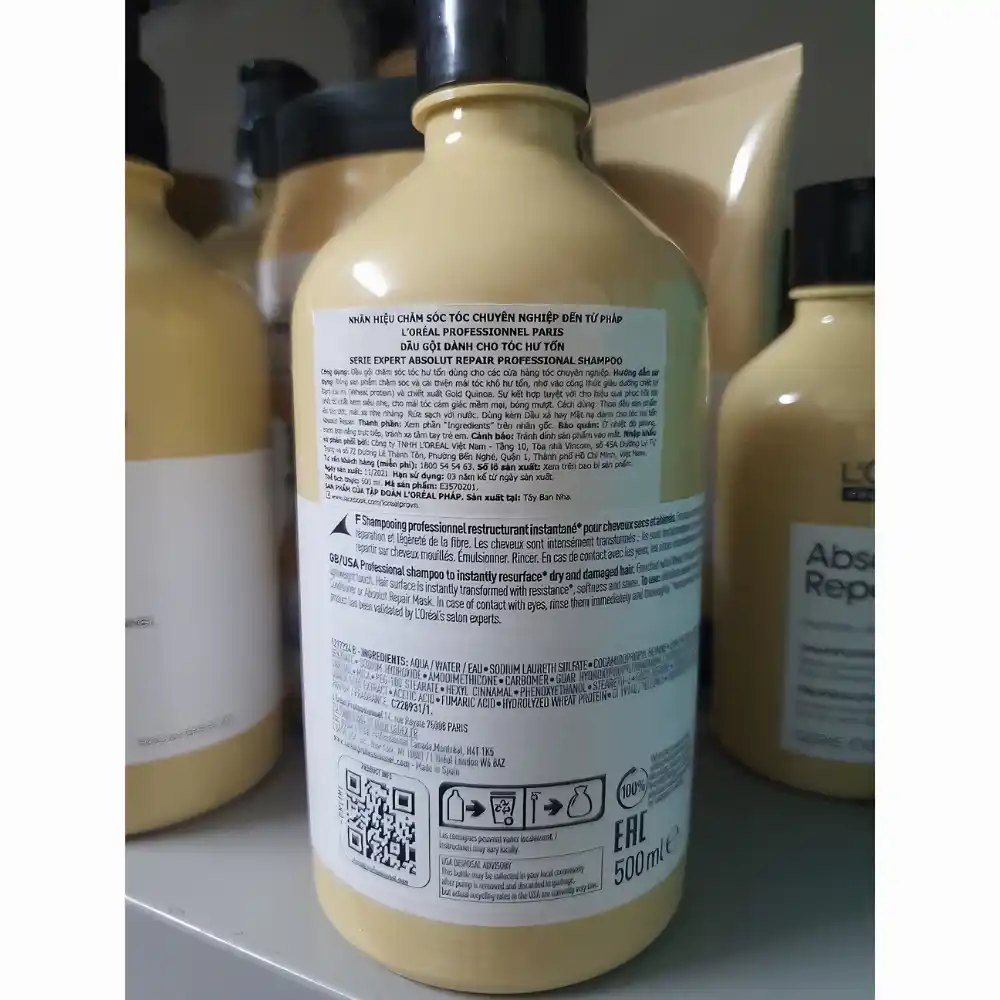 Dầu gội L'Oréal Professionnel phục hồi hư tổn 300ml/500ml
