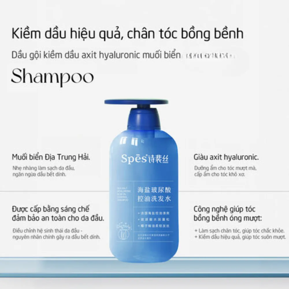 Dầu gội muối biển Spes 480ml