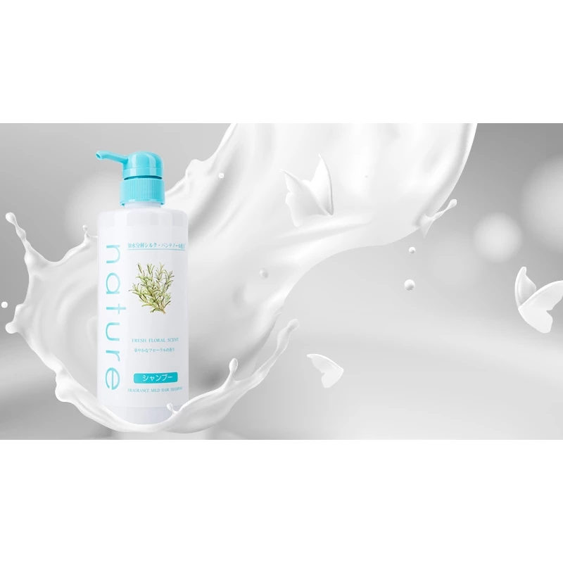 Dầu gội Naris Nature dịu nhẹ hương hoa tươi mát 500ml