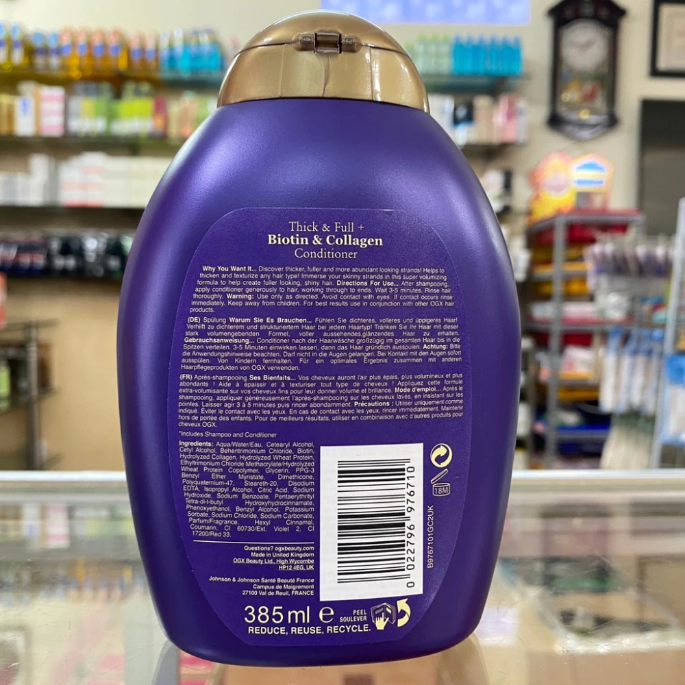 Dầu gội OGX Biotin & Collagen làm dày tóc 385ml