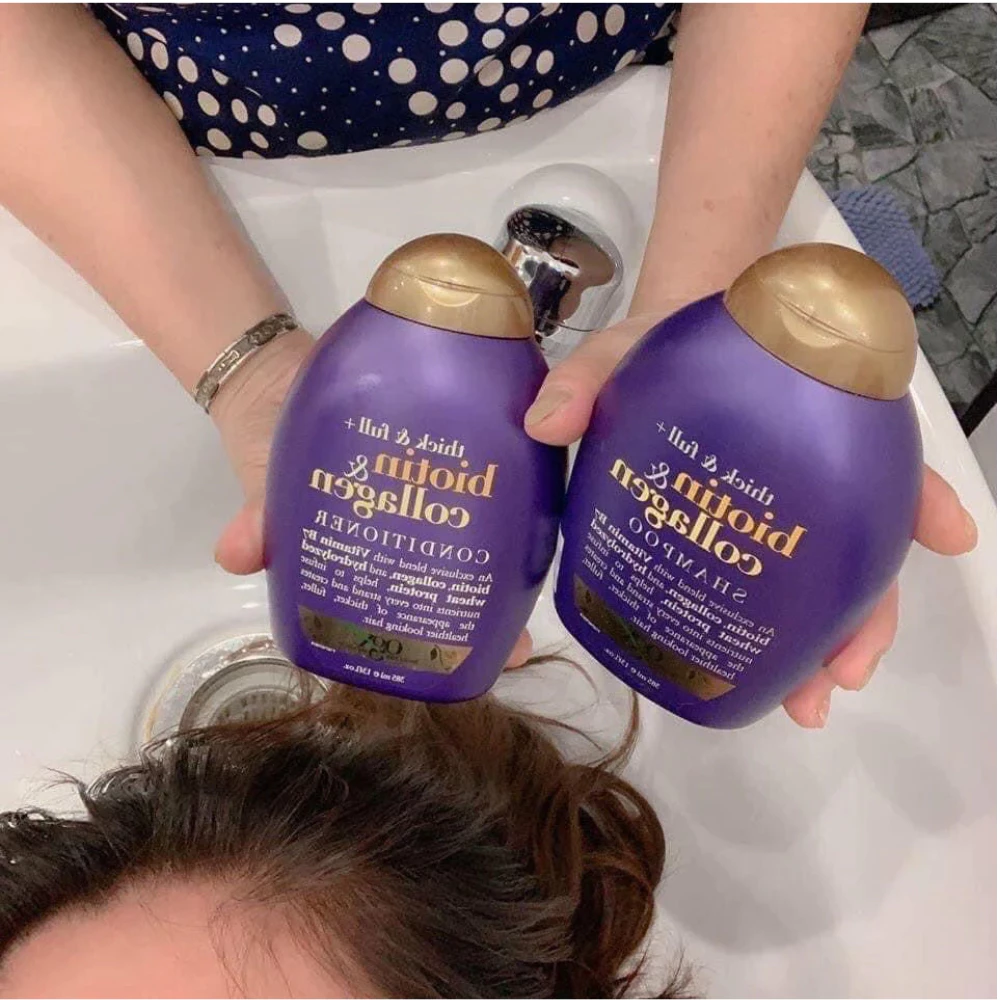 Dầu gội OGX Biotin & Collagen làm dày tóc 385ml