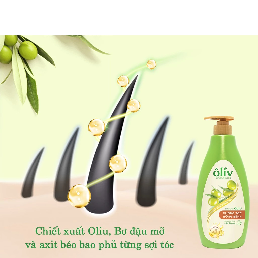 Dầu gội Ôliv Natural Nourish dưỡng tóc bồng bềnh 650ml