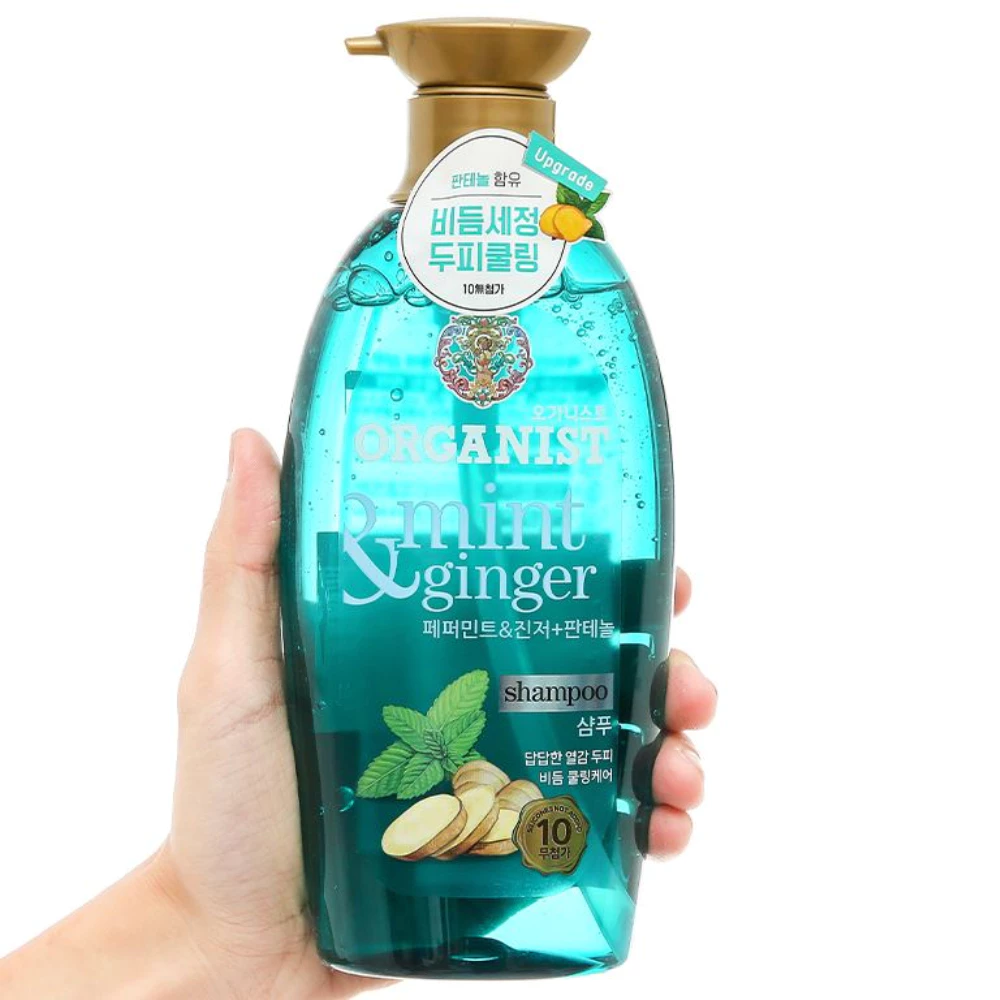 Dầu gội Organist Bạc Hà & Gừng cho da đầu gàu ngứa 500ml