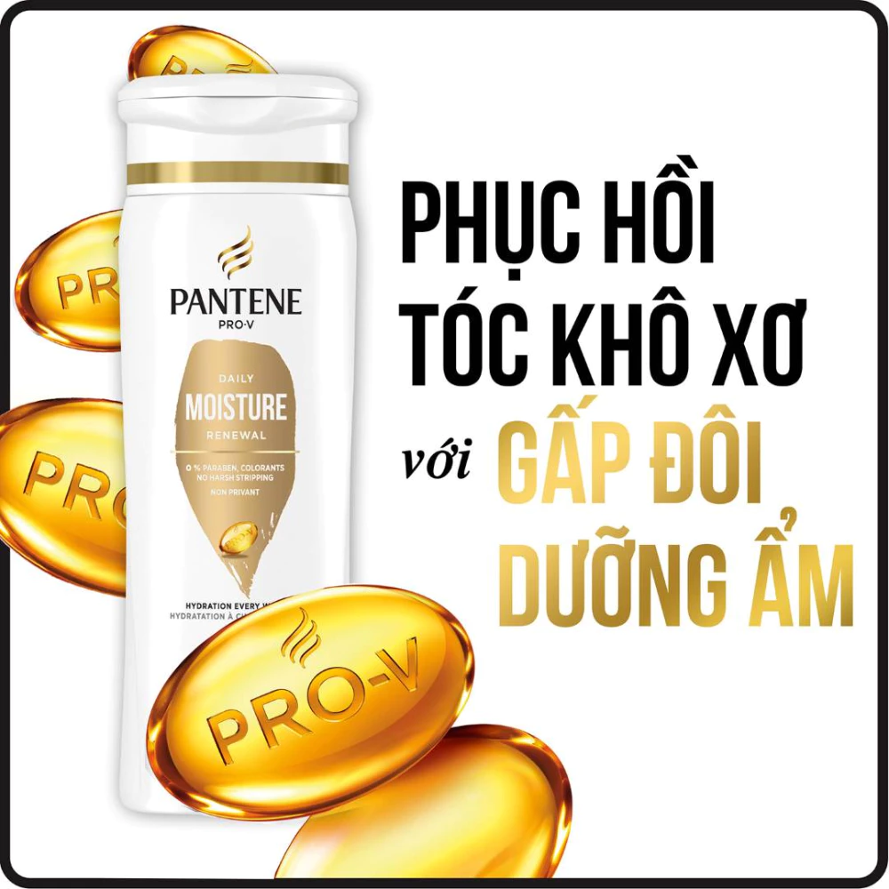 Dầu gội Pantene dưỡng ẩm tóc 355ml/700ml