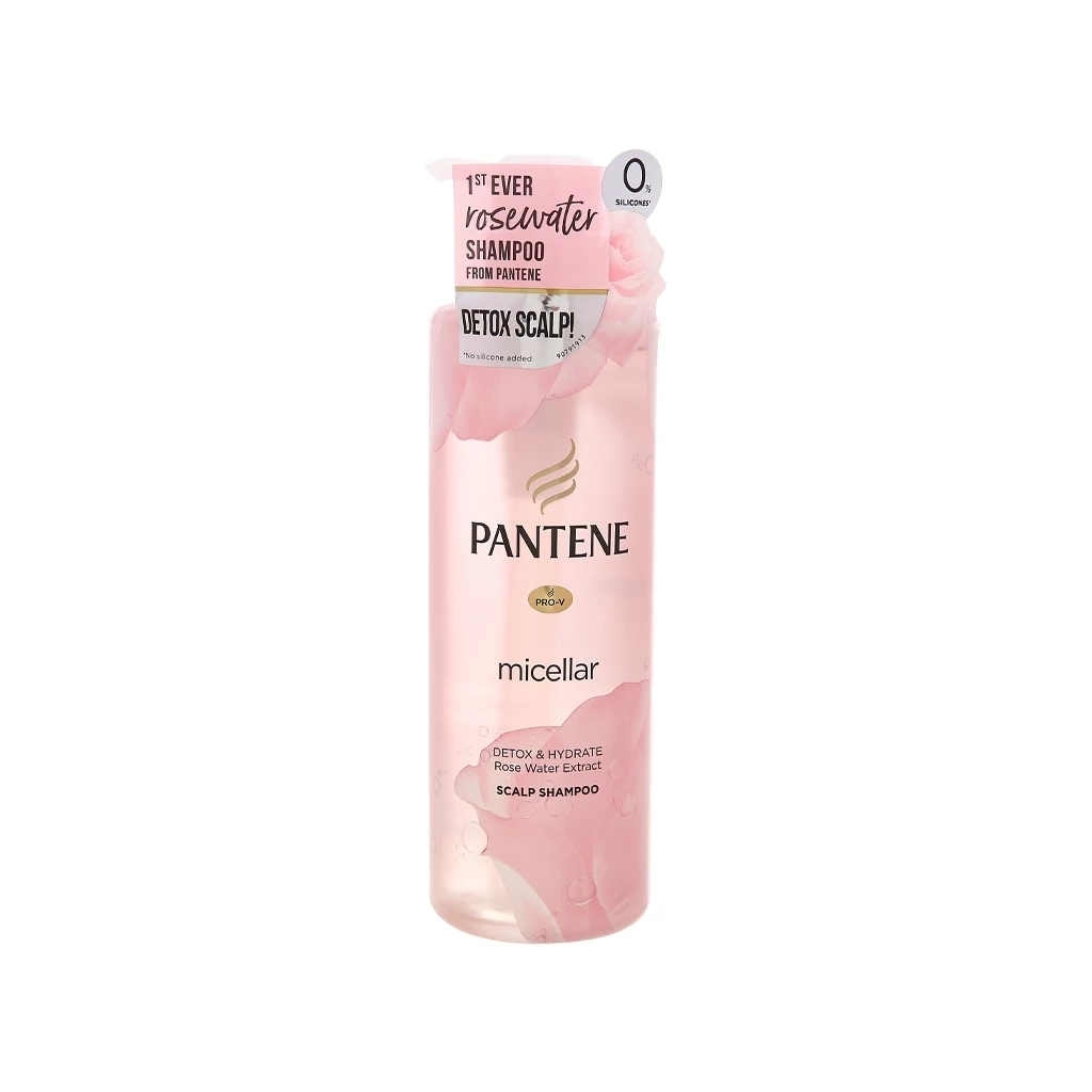 Dầu gội Pantene Micellar chiết xuất nước hoa hồng 530ml