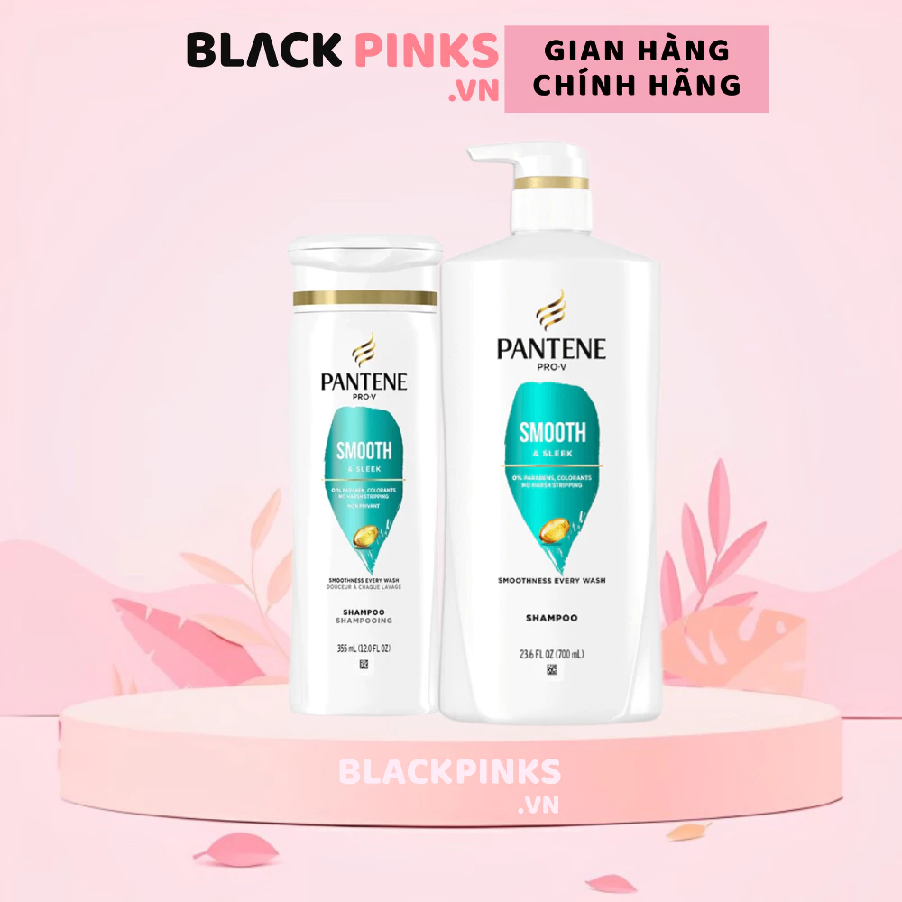 Dầu gội Pantene suôn mượt, óng ả 355ml/700ml