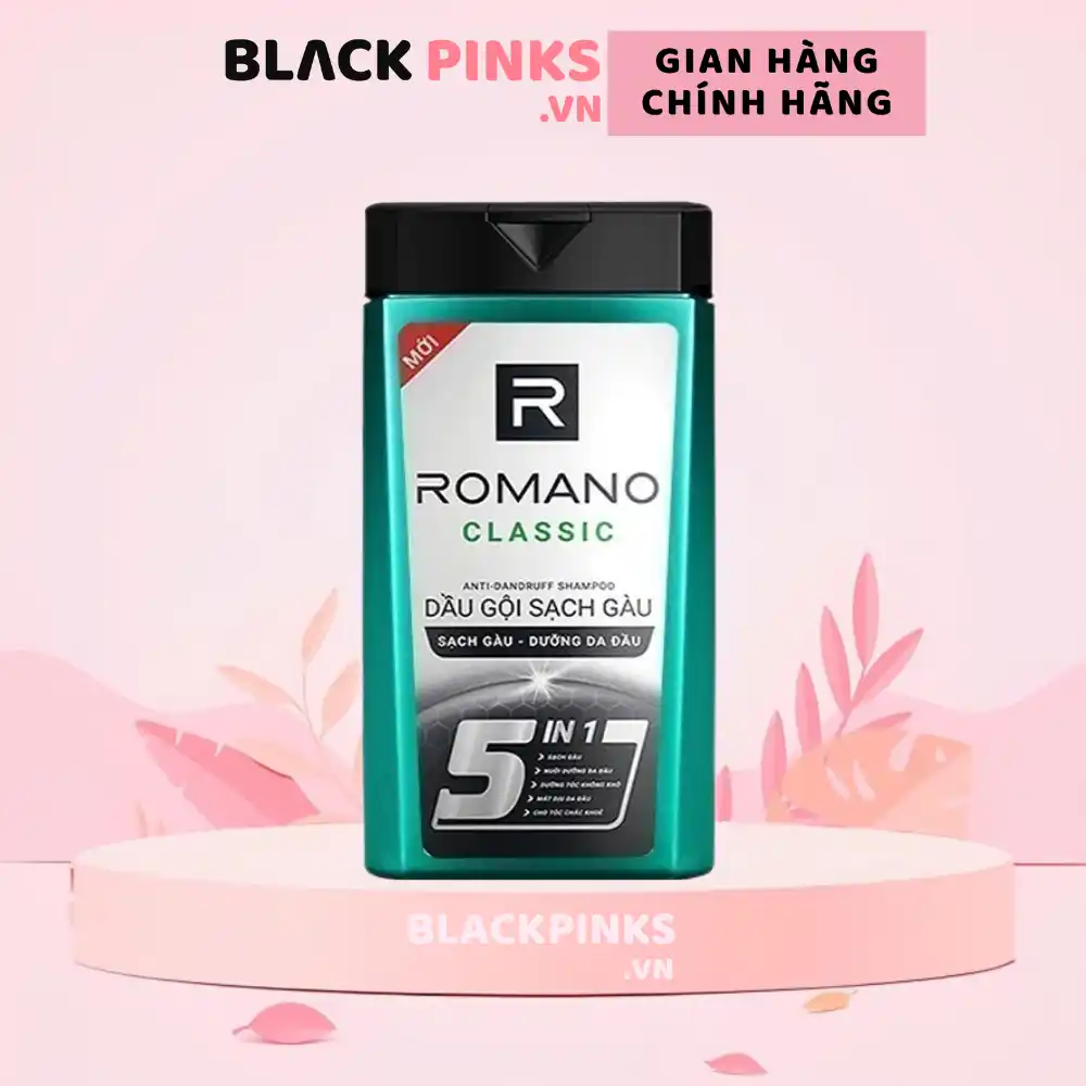 Dầu gội sạch gàu hương nước hoa Romano Classic/Force 180g
