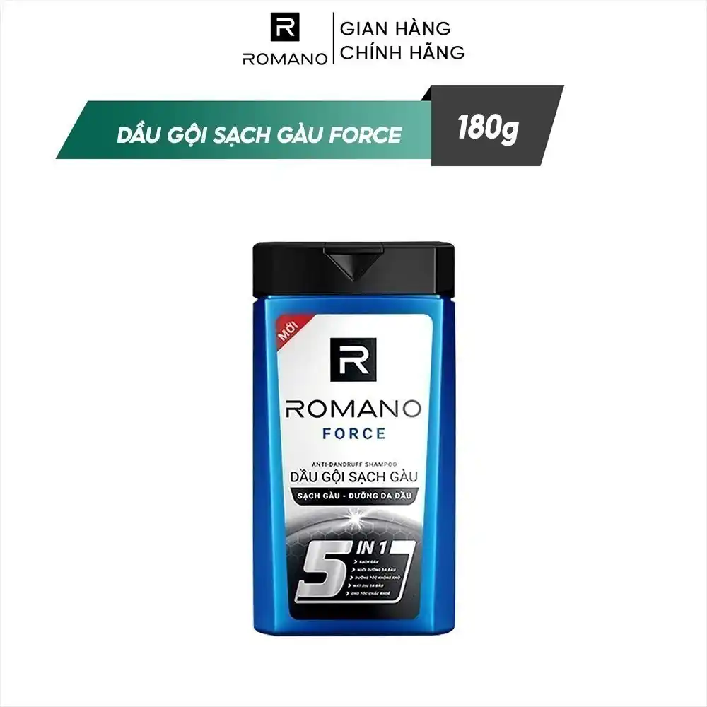 Dầu gội sạch gàu hương nước hoa Romano Classic/Force 180g