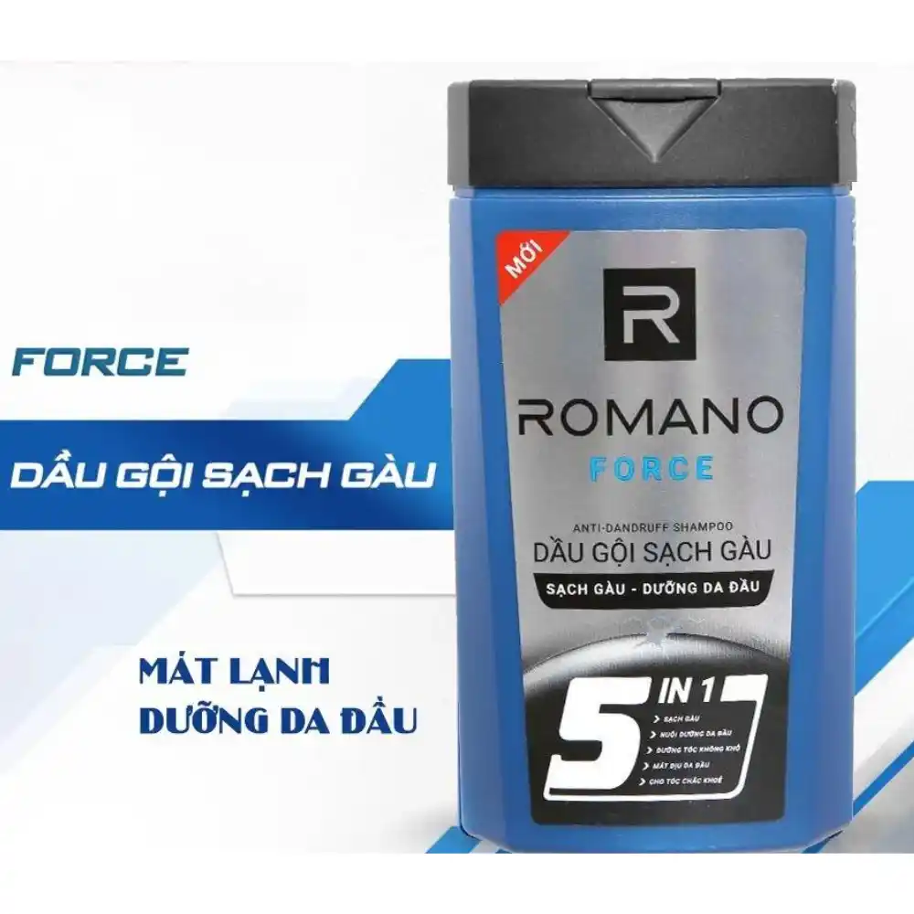 Dầu gội sạch gàu hương nước hoa Romano Classic/Force 180g