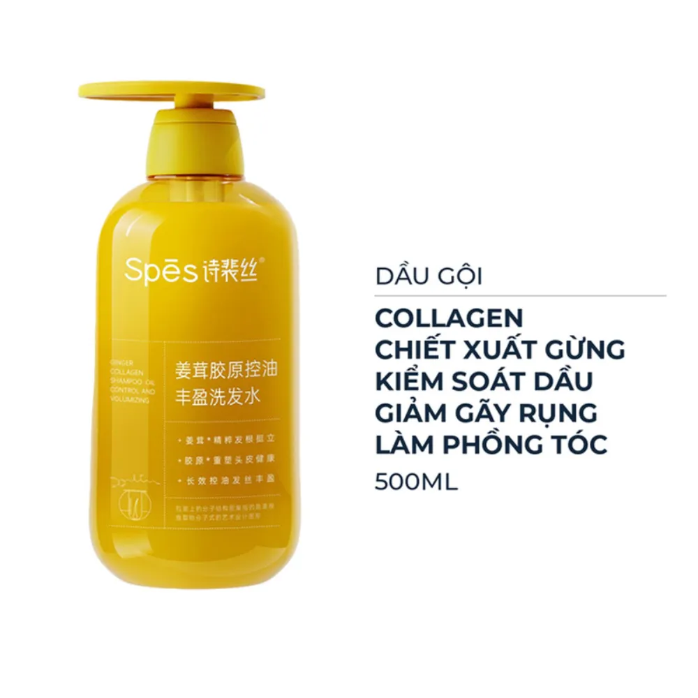 Dầu gội Spes collagen gừng 500ml
