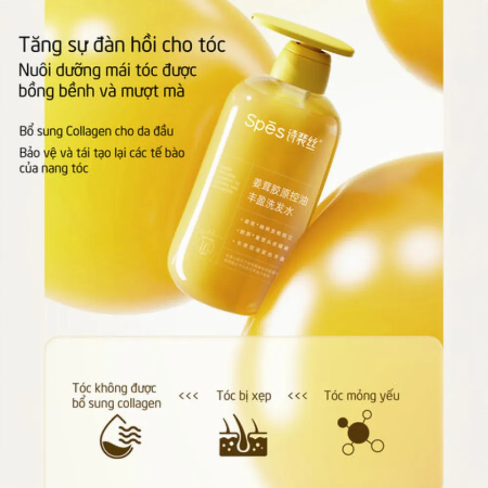 Dầu gội Spes collagen gừng 500ml