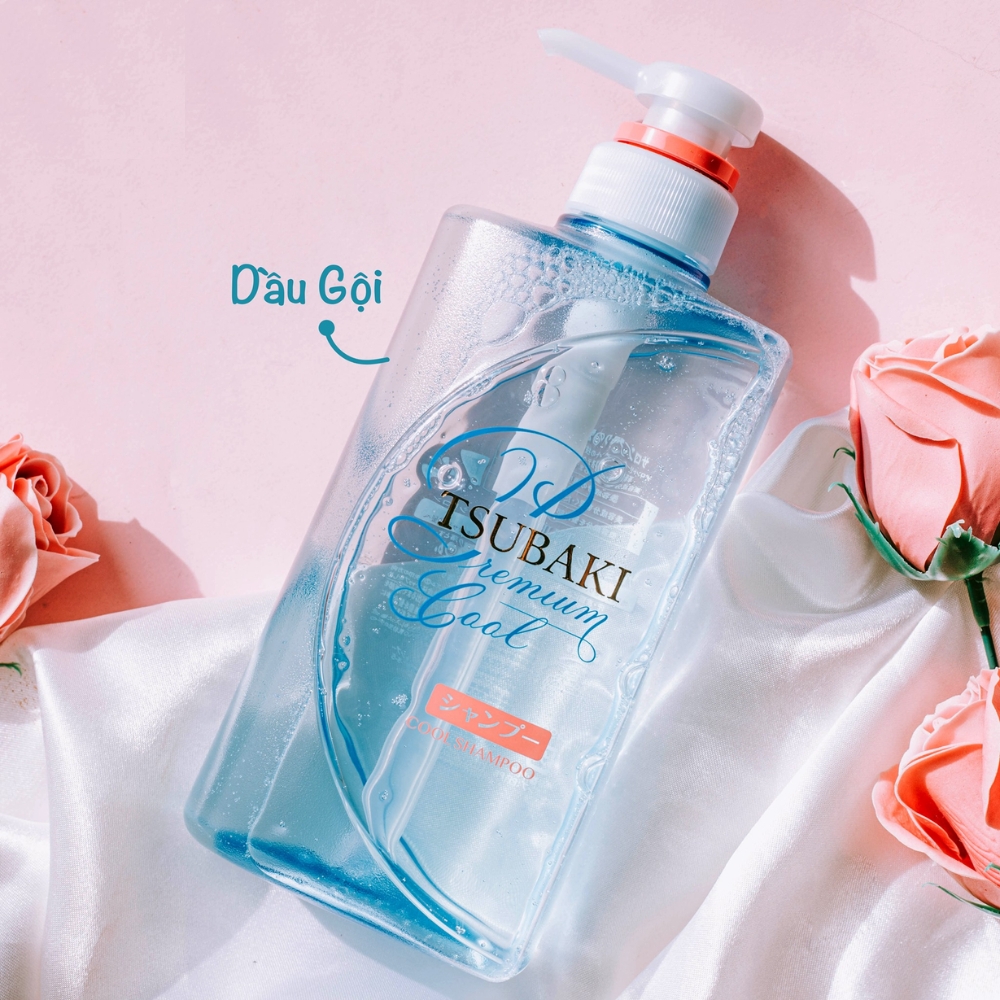 Dầu gội Tsubaki sạch dầu mát lạnh 490ml