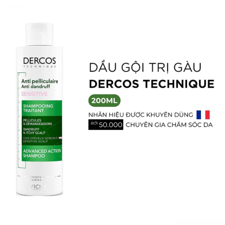 Dầu gội Vichy giảm gàu cho da đầu nhạy cảm 200ml