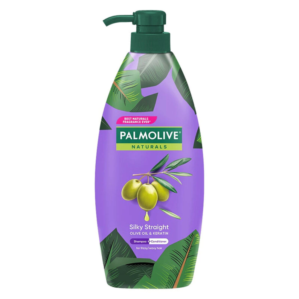 Dầu gội xả 2in1 Palmolive suôn mượt từ dầu olive và keratin 600ml