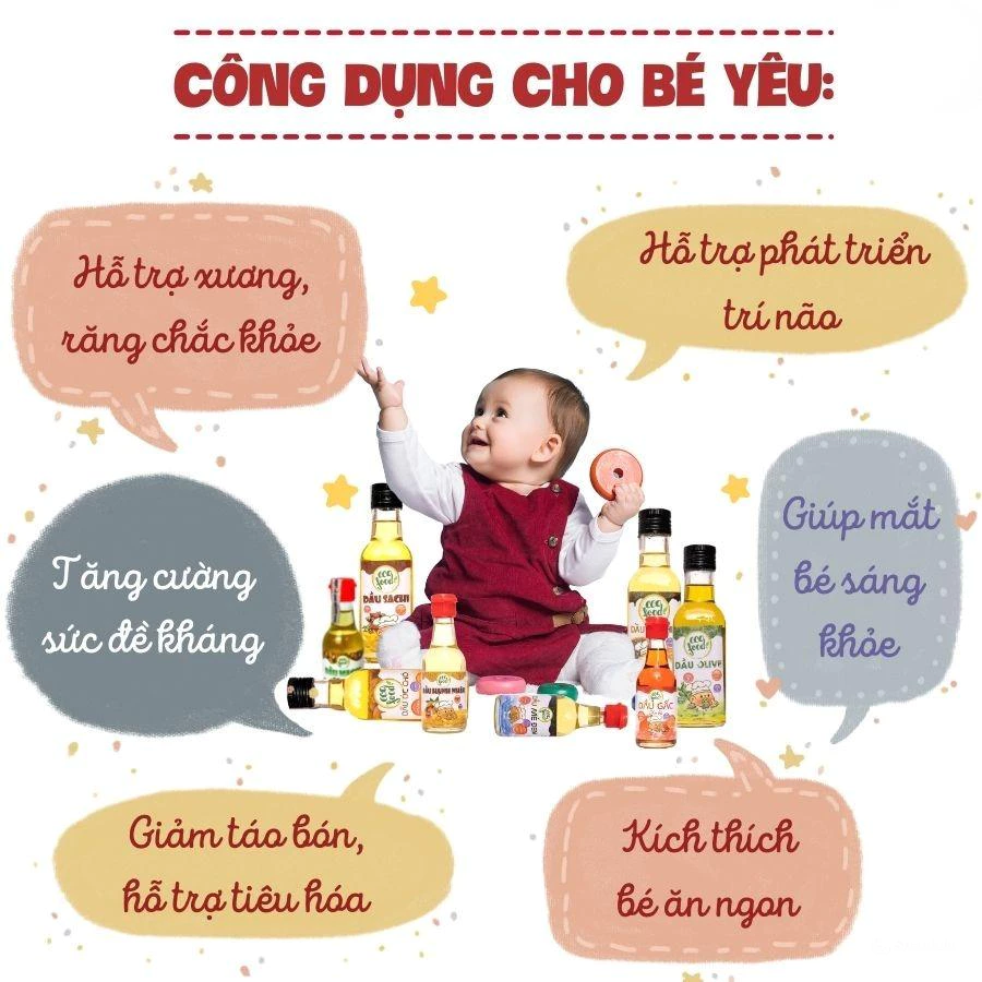 Dầu óc chó nguyên chất Ecofood 150ml dành cho bé từ 6 tháng tuổi
