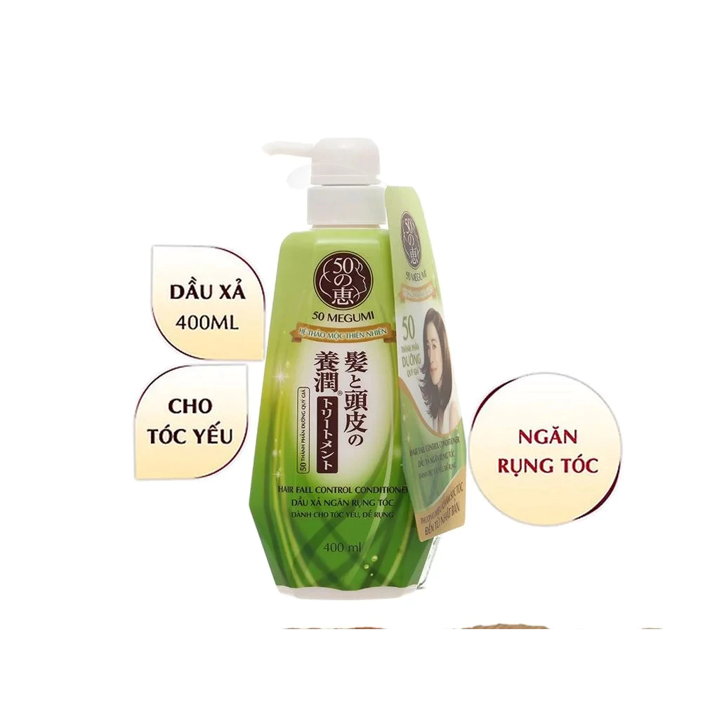 Dầu xả 50 Megumi ngăn ngừa rụng tóc cho tóc yếu 400ml