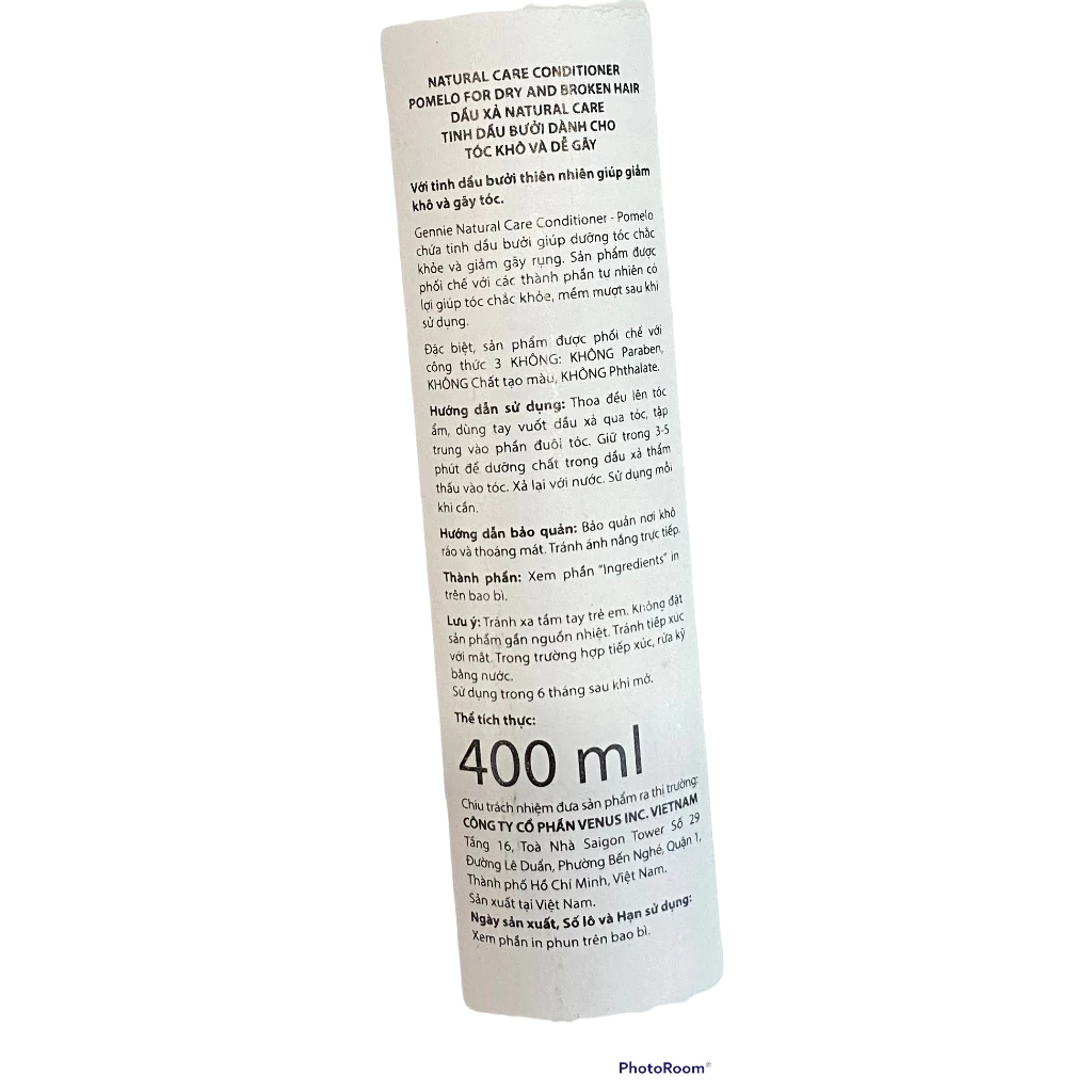 Dầu xả Gennie bưởi ngăn rụng, kích thích mọc tóc 400ml