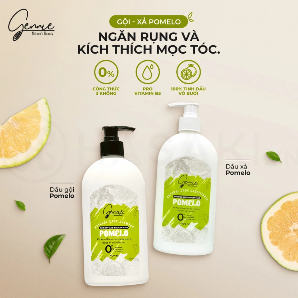 Dầu xả Gennie bưởi ngăn rụng, kích thích mọc tóc 400ml