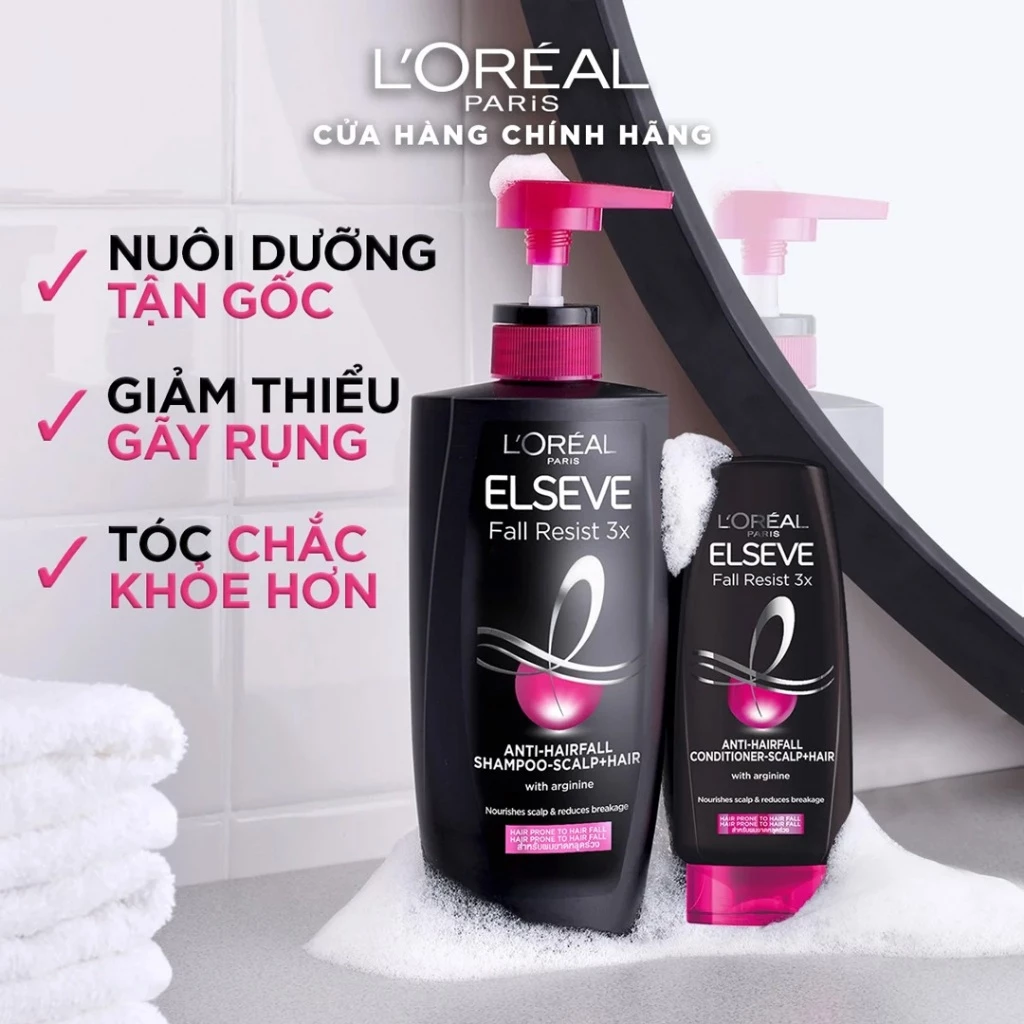 Dầu xả L'Oreal Paris dưỡng tóc giảm gãy rụng 280ml