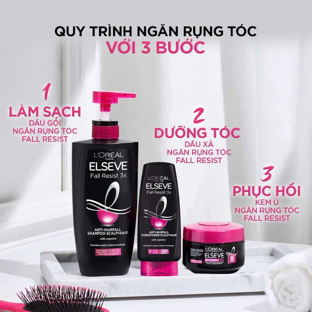 Dầu xả L'Oreal Paris dưỡng tóc giảm gãy rụng 280ml