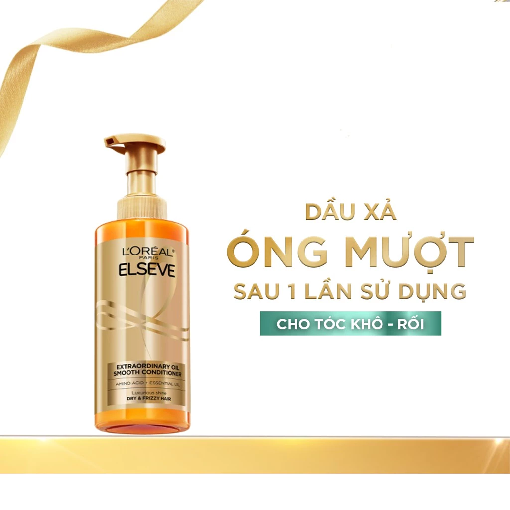 Dầu xả L'Oreal Paris dưỡng tóc suôn mượt tóc cao cấp 440ml