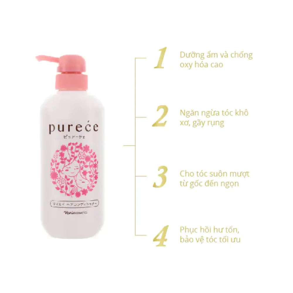 Dầu xả Naris thảo mộc dịu nhẹ cho mọi loại tóc 550ml