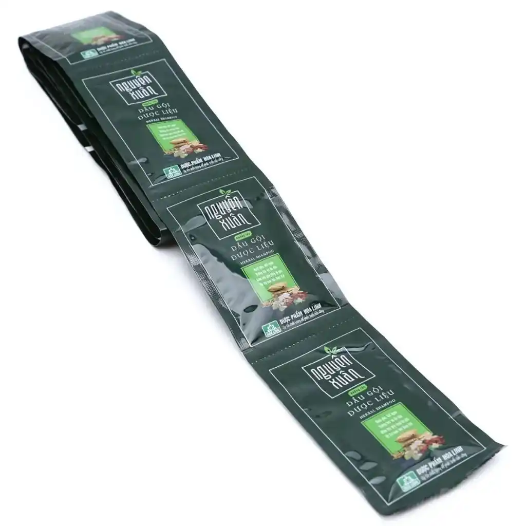 Dây 10 gói dầu gội dược liệu Nguyên Xuân tóc thường/sạch gàu/bồng bềnh/dưỡng tóc gói 5.5ml