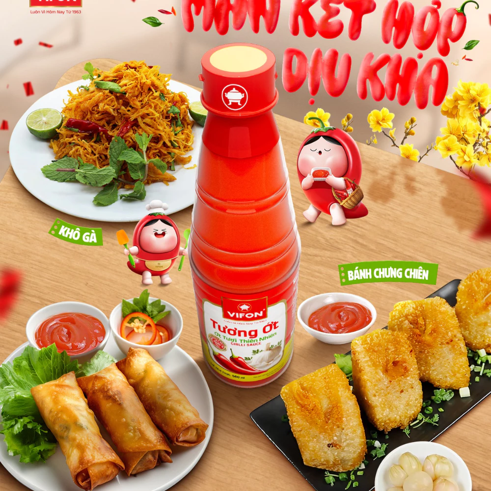 Dây 10 gói tương ớt Vifon 10g