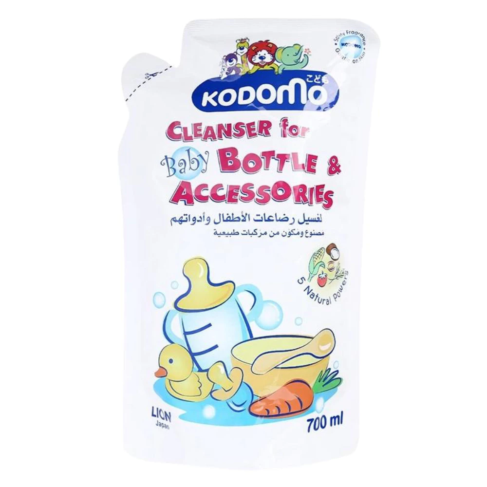 Dung dịch làm sạch đồ dùng cho bé Kodomo túi 700ml/chai 750ml không mùi