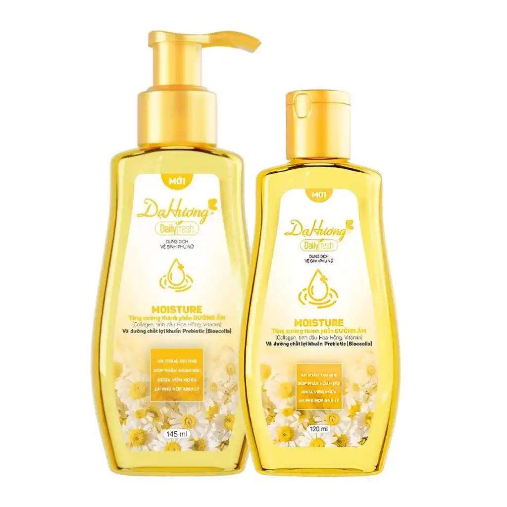 Dung dịch vệ sinh Dạ Hương daily fresh moisture dưỡng ẩm/total care/dịu nhẹ chai 120ml/145ml