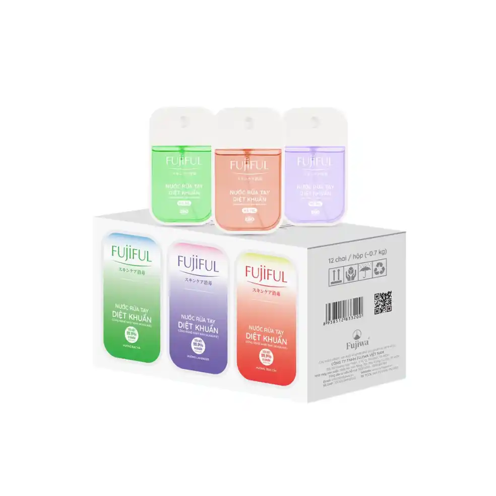 Nước rửa tay diệt khuẩn dưỡng da Fujiful 9 hương 45ml