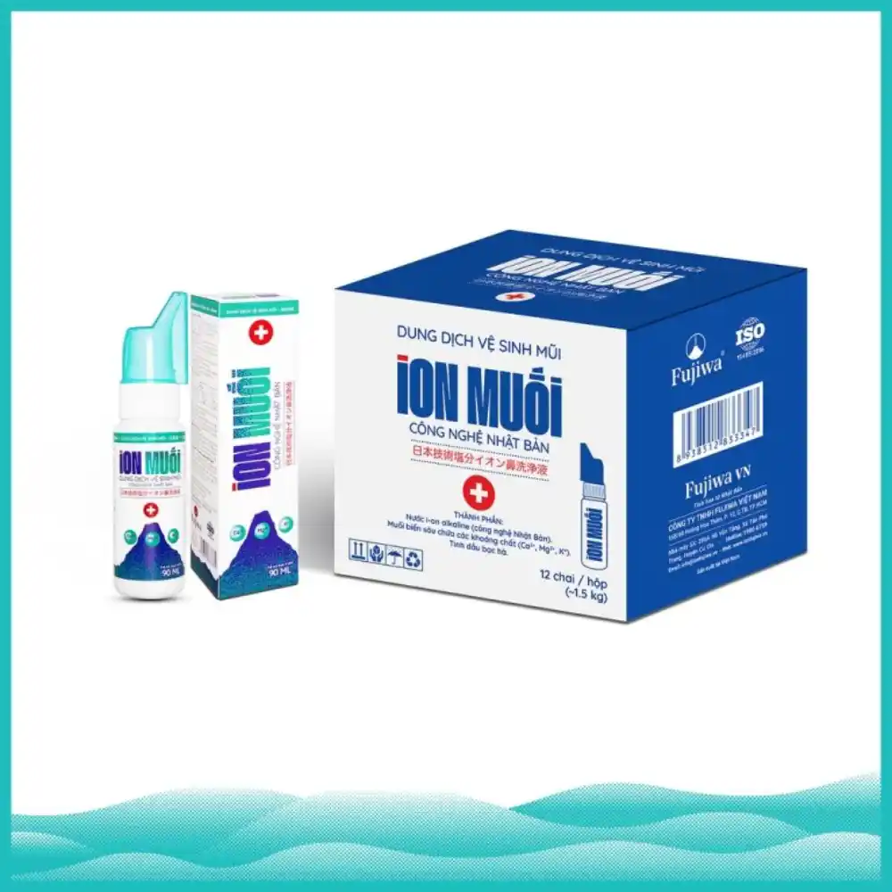 Dung dịch vệ sinh mũi Fujisalt I-on muối 90ml