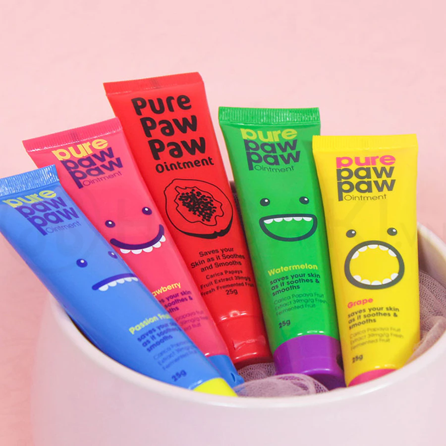 Dưỡng môi đa năng Pure Paw Paw từ đu đủ hương dưa hấu /hương dâu/chiết suất đu đủ 25g