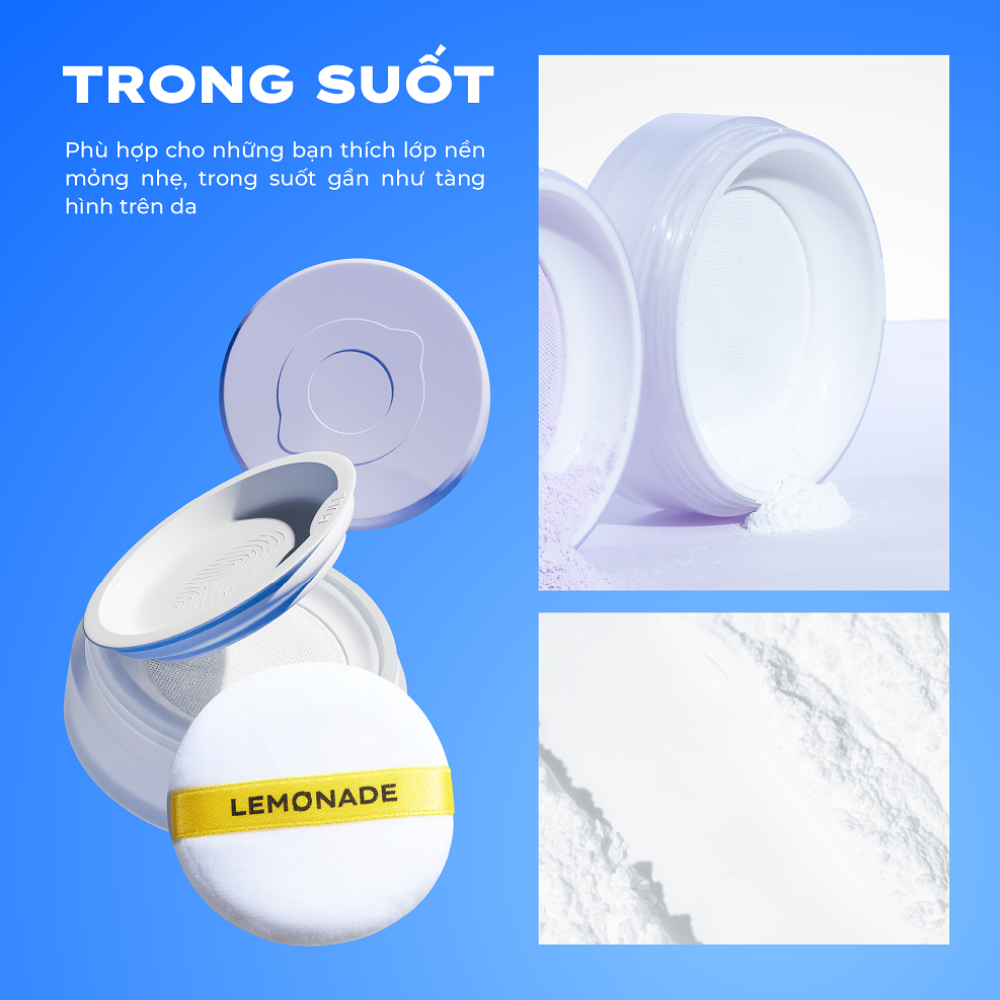 Phấn phủ Lemonade Supermatte No Makeup Loose Powder 9g