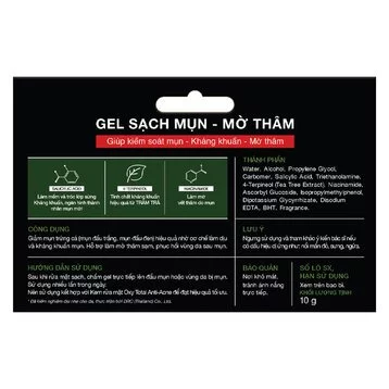 Gel chấm mụn Oxy hỗ trợ sạch mụn, mờ thâm 10g